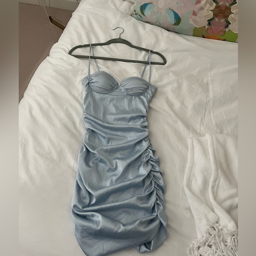 Oh Polly ruched mini dress